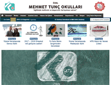 Tablet Screenshot of mehmettunckoleji.com